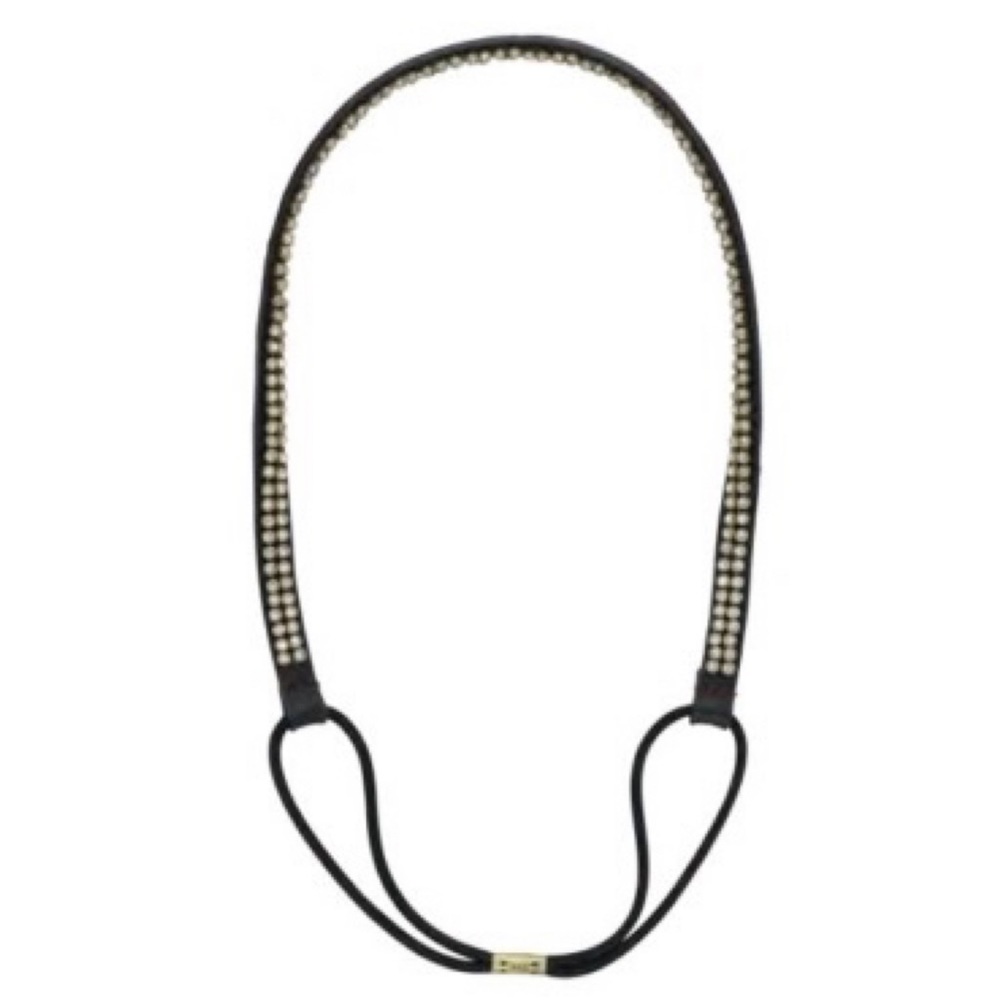 Chloe + Isabel Crystal Studded Leather Headband